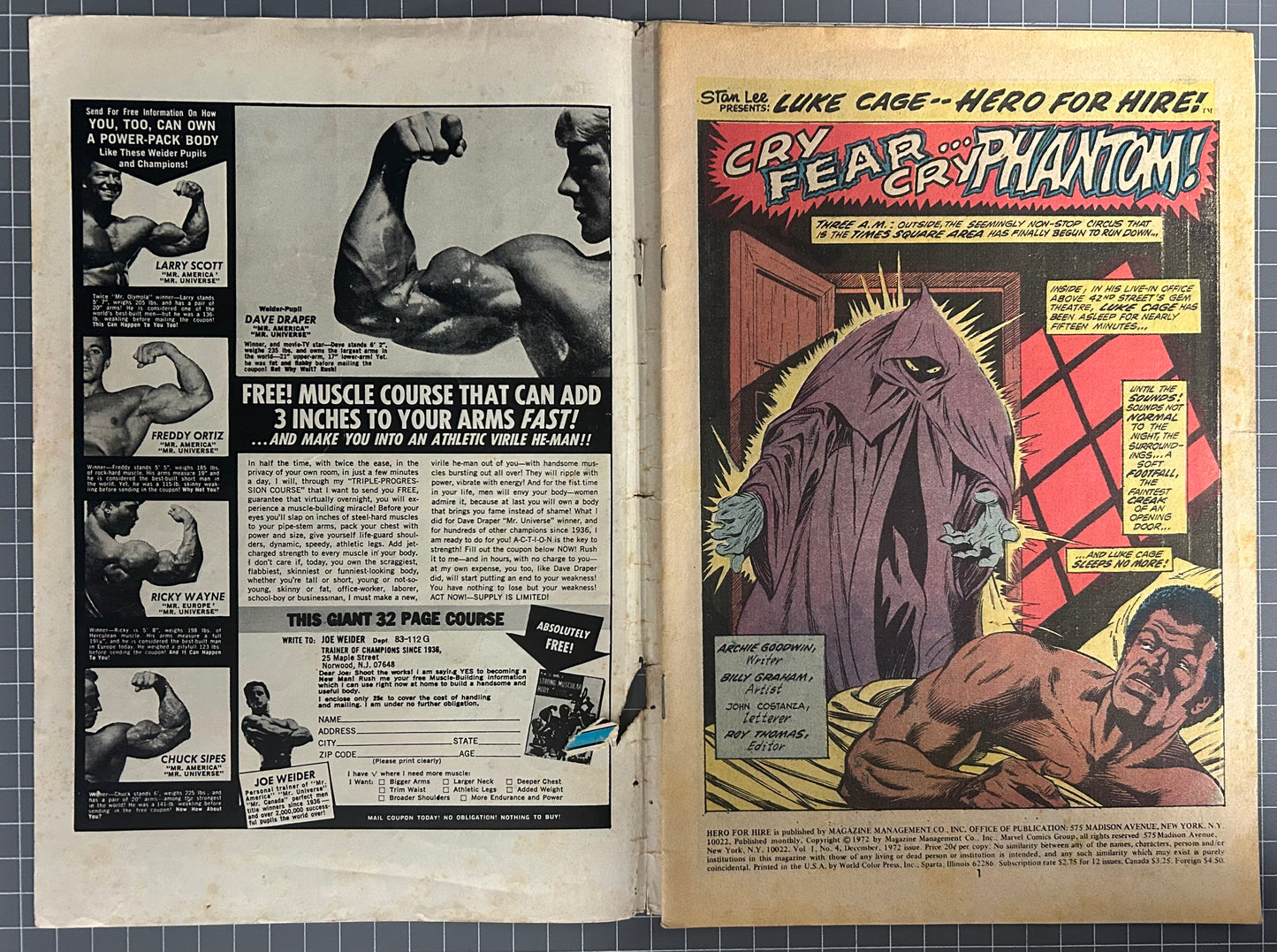 HERO FOR HIRE #4 [MARVEL COMICS] DIRECT 1972