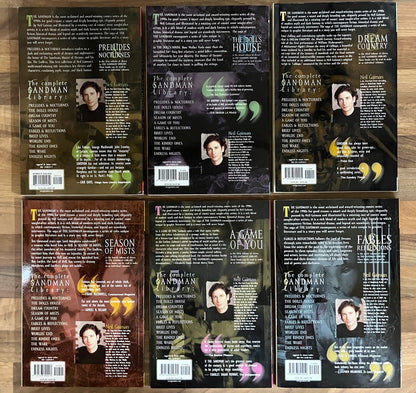 The Sandman Vol 1-6 TPBs Gaiman Vertigo Preludes Dolls House Season of Mists etc