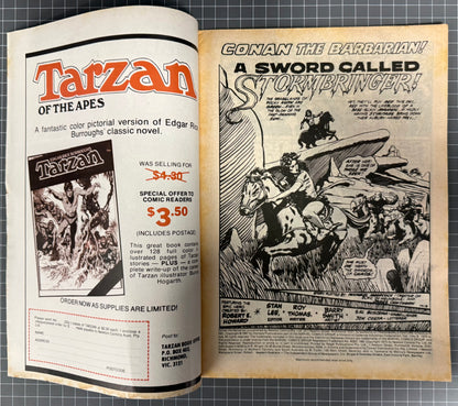 🔑 CONAN THE BARBARIAN #9 + POSTER [NEWTON COMICS] AUSTRALIAN MARVEL 1975