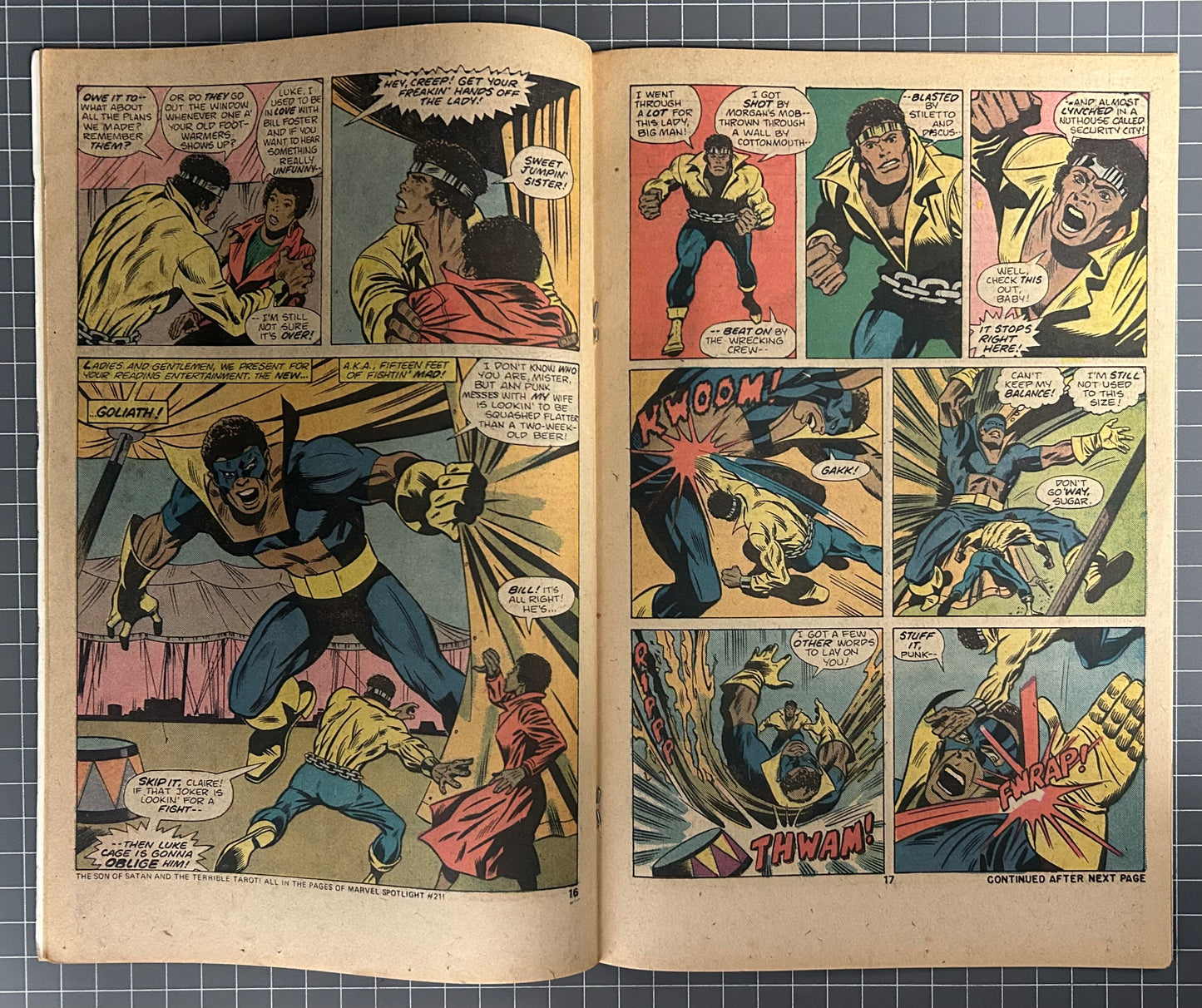 🔑 POWER MAN #24 [MARVEL COMICS] *BLACK GOLIATH ORIGIN* 1975 FN-