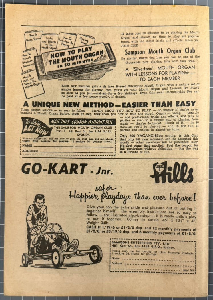 THE SHADOW #81 [TRICHO] AUSTRALIAN PRE-DECIMAL COMIC 1961