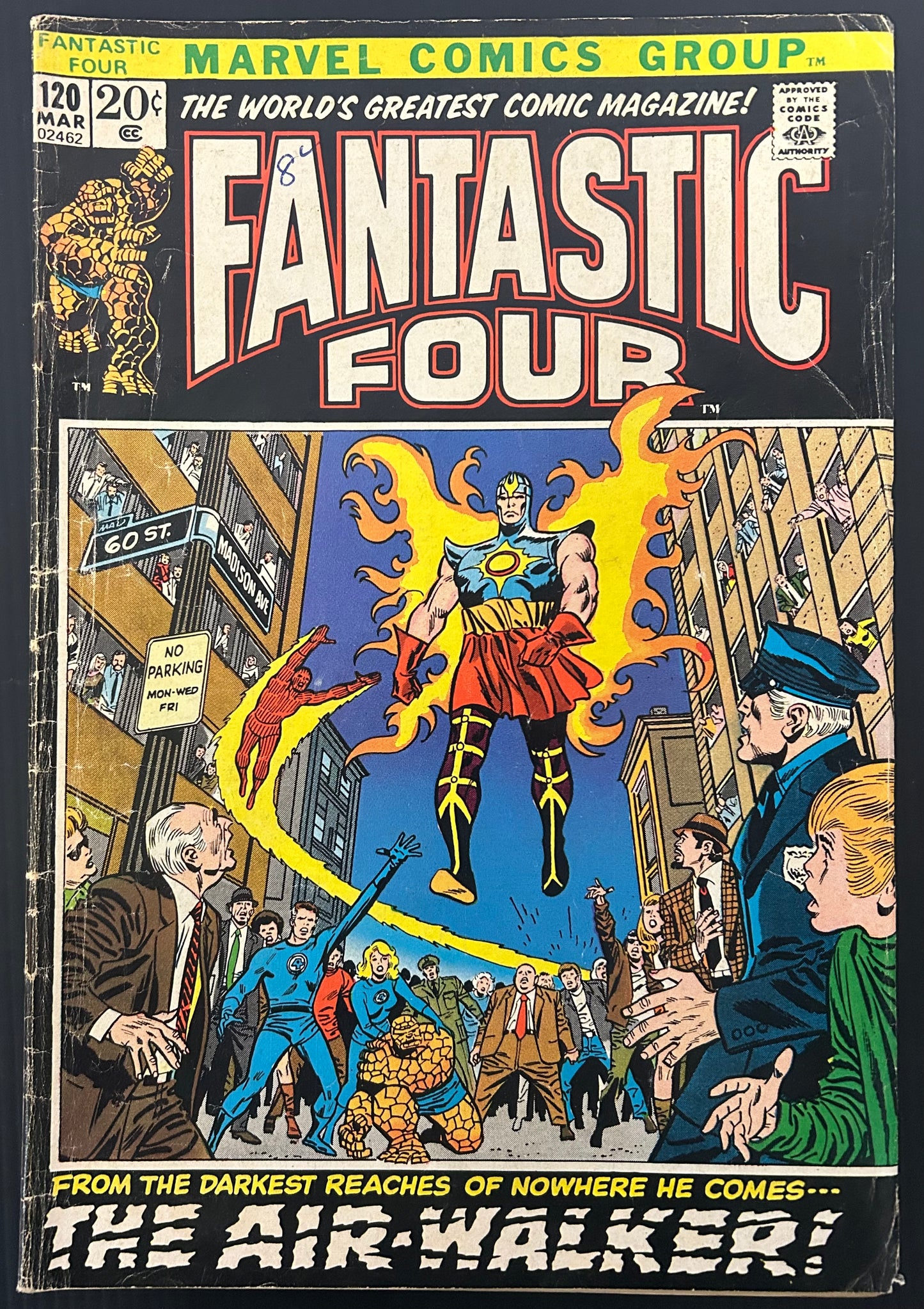 🔑 FANTASTIC FOUR #120 [MARVEL COMICS] DIRECT *AIR-WALKER DEBUT* 1972