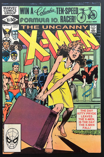 THE UNCANNY X-MEN #151 [MARVEL COMICS] DIRECT 1981 VF+