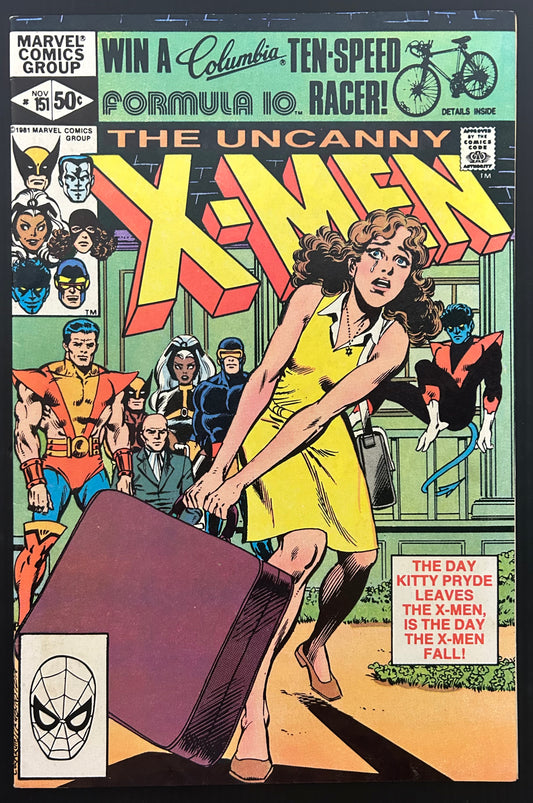 THE UNCANNY X-MEN #151 [MARVEL COMICS] DIRECT 1981 VF+