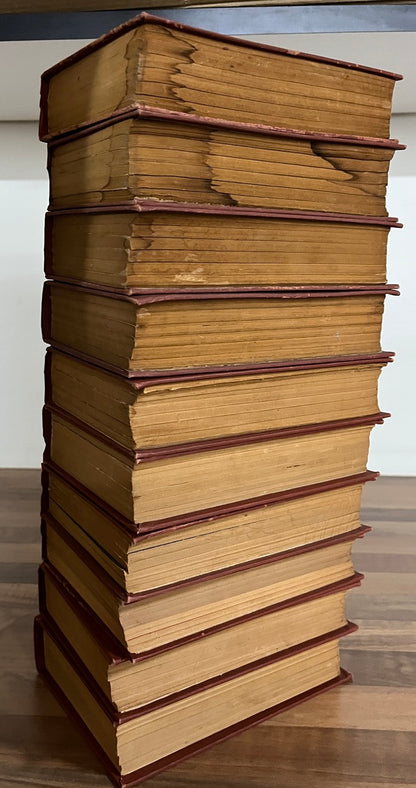THE SAINT DETECTIVE MAGAZINE BOUND VOLUMES 1-10 [MAGAZINE ENTERPRISES] HARDCOVER 1954-1959 FAIR/GOOD