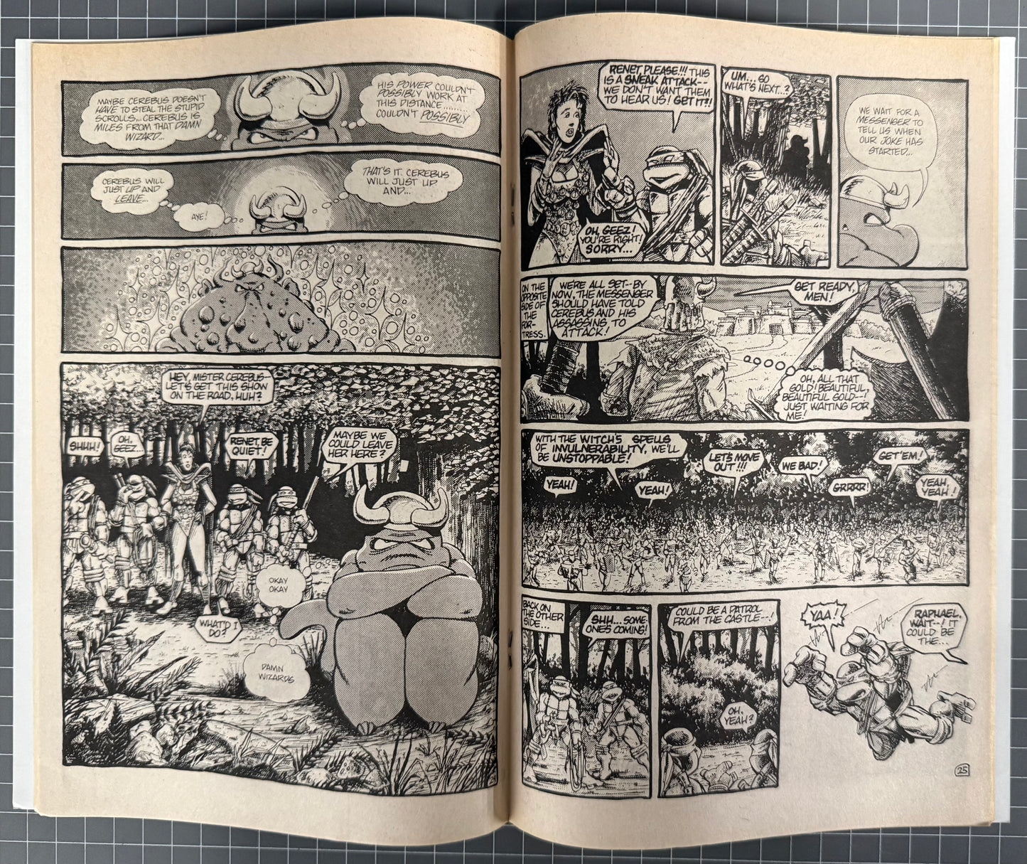 🔑 TEENAGE MUTANT NINJA TURTLES #8 (TMNT) [MIRAGE] COMIC *CEREBUS* 1986 VF+