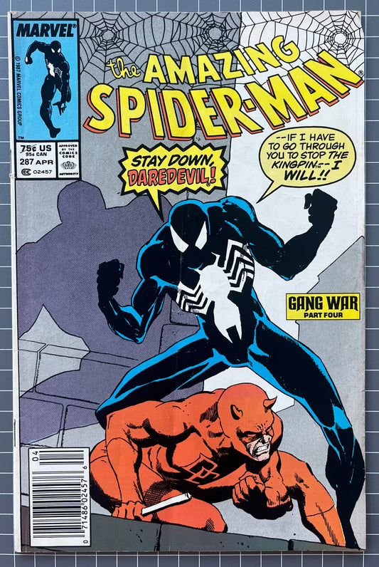 THE AMAZING SPIDER-MAN #287 [MARVEL COMICS] NEWSSTAND 1987 VG-