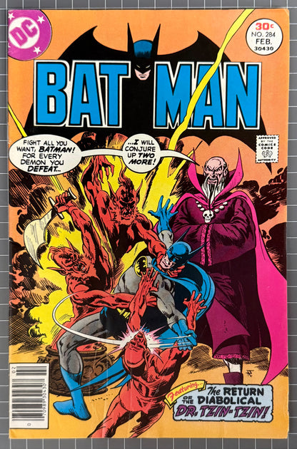 🔑 BATMAN #284 [DC COMICS] 1977 VG/FN