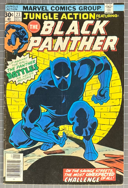 🔑 JUNGLE ACTION #23 [MARVEL COMICS] NEWSSTAND *JOHN BYRNE COVER* 1976 VG