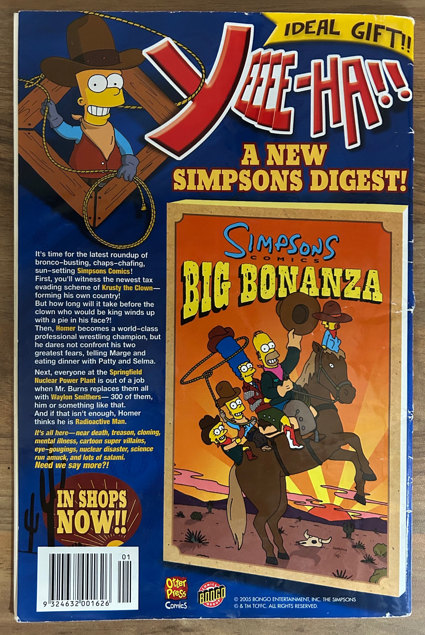 SIMPSONS SUPER SPECTACULAR #1 [OTTO PRESS] AUSTRALIAN COMIC REPRINT 2010 VG