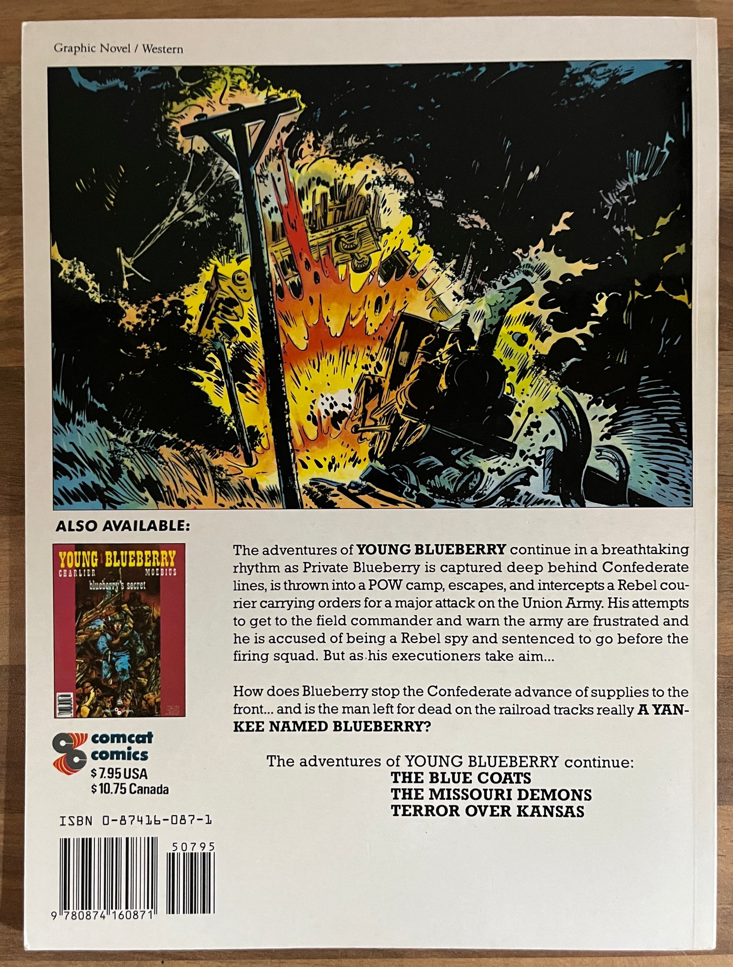 Young Blueberry, Volume 2: A Yankee Named Blueberry by Charlier & Moebius, 1990, First Print