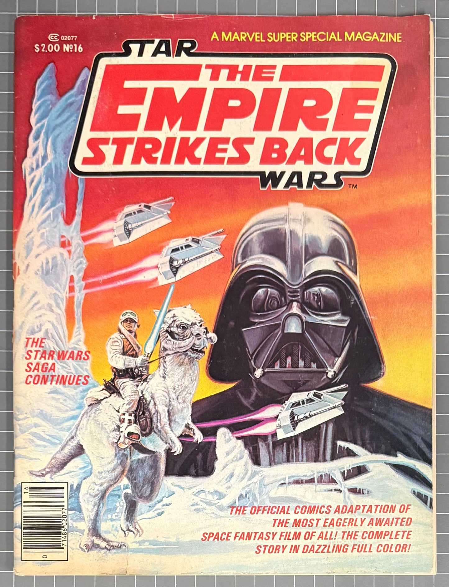 🔑 MARVEL SUPER SPECIAL #16: STAR WARS: EMPIRE STRIKES BACK MAGAZINE 1980 VG-