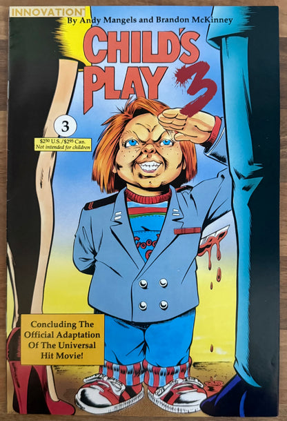 CHILD'S PLAY 3 COMPLETE SET #1, 2, 3 [INNOVATION] COMIC LOT 1992 HIGH GRADE