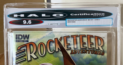 ROCKETEER ADVENTURES #1 COVER A HALO 9.6 [IDW] WHITE PAGES 2001