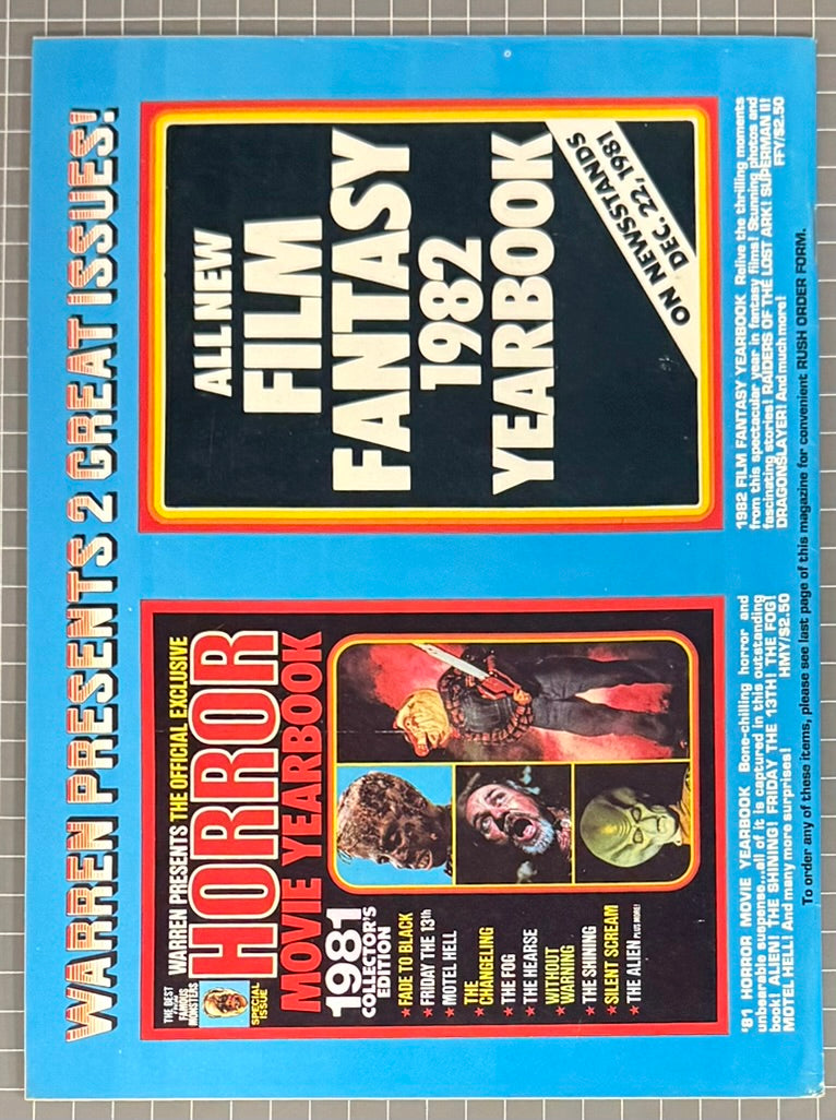FAMOUS MONSTERS OF FILMLAND #181 [WARREN] HORROR MAGAZINE 1982 FN/VF