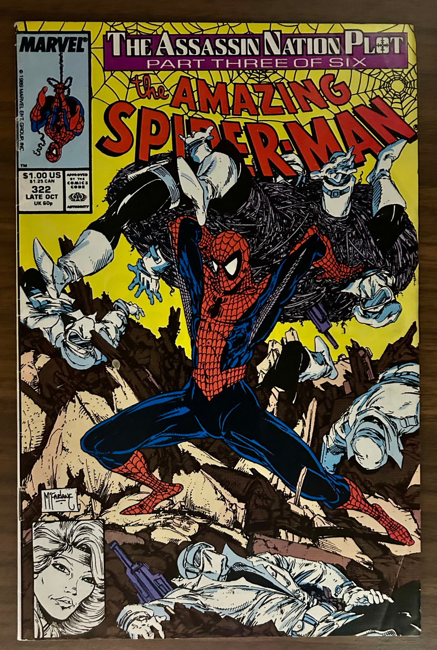 THE AMAZING SPIDER-MAN #322 [MARVEL COMICS] 1989