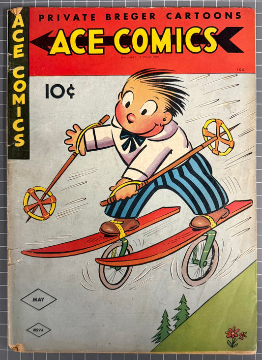 ACE COMICS #74 [DAVID MCKAY] *THE PHANTOM* GOLDEN AGE 1943 GD/VG