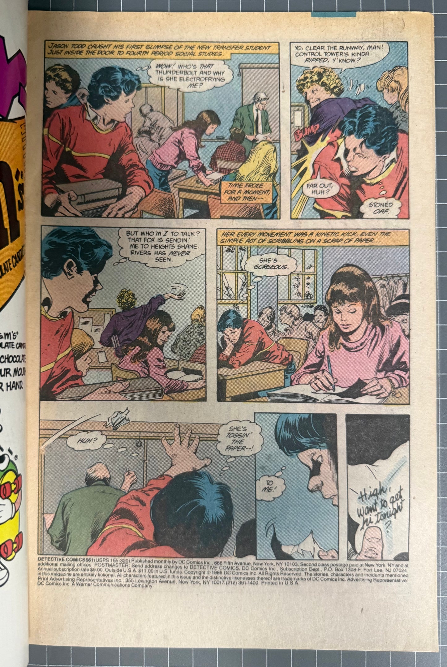 DETECTIVE COMICS #561 [DC COMICS] NEWSSTAND 1986 FN+