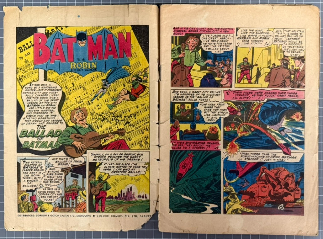 BATMAN #75 [COLOUR COMICS] AUSTRALIAN PRE-DECIMAL *SCARCE* 1956