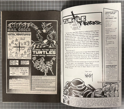 🔑 TEENAGE MUTANT NINJA TURTLES #16 (TMNT) [MIRAGE] COMIC 1988 FN-