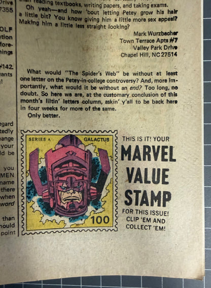 THE AMAZING SPIDER-MAN #145 [MARVEL COMICS] 1975 VG/FN