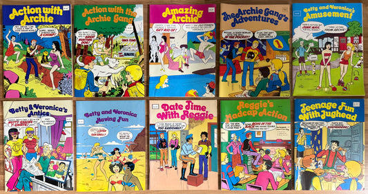 10 x ARCHIE (MAGAZINE SIZE) AUSTRALIAN YAFFA PUBLISHING COMICS 1980's