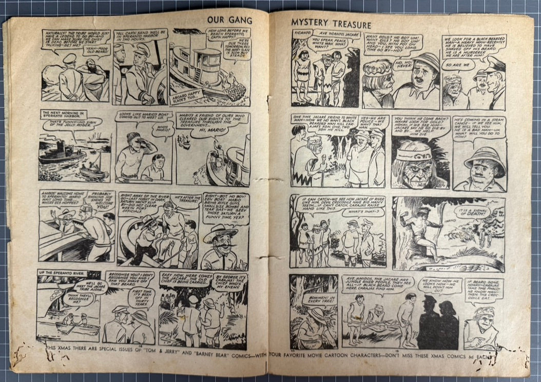 M-G-M CARTOONS PRESENTS OUR GANG IN MYSTERY TREASURE #6 (ROSNOCK) COMIC 1950