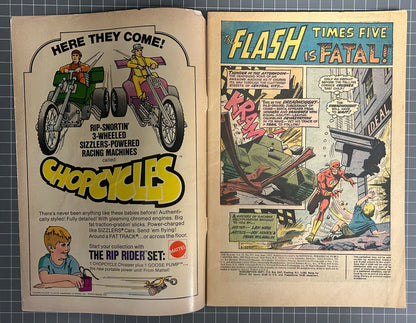 🔑 THE FLASH #217 [DC COMICS] *GREEN LANTERN/GREEN ARROW TEAM-UP* 1972 VG/FN-