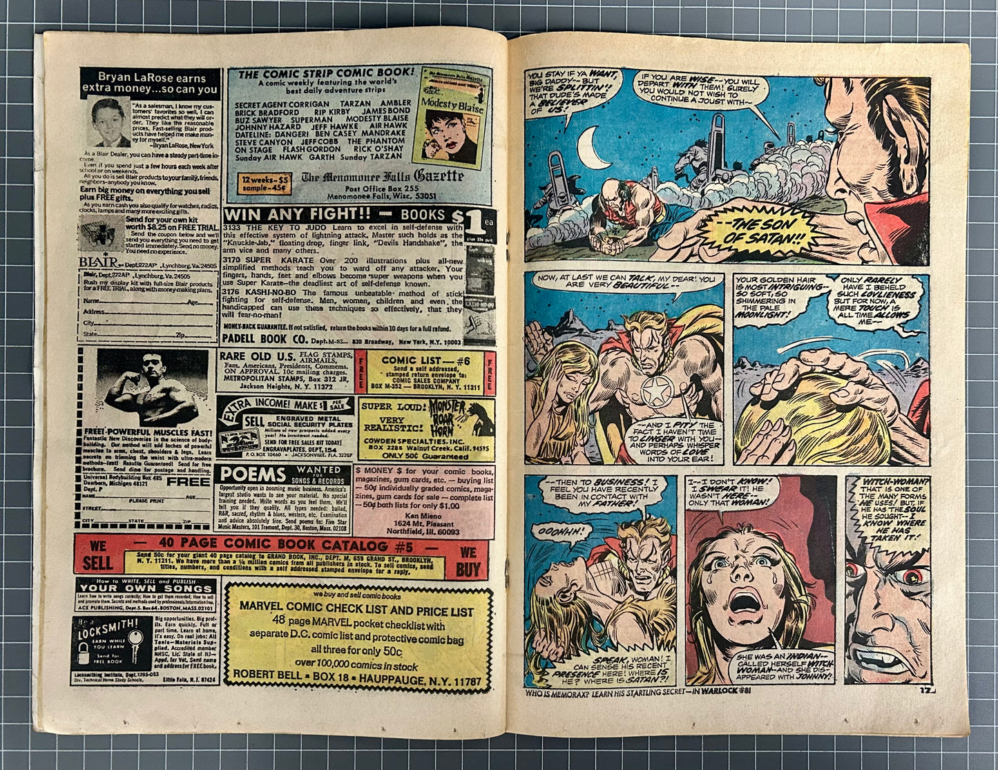 MARVEL SPOTLIGHT #12 [MARVEL COMICS] DIRECT 1973 GD+