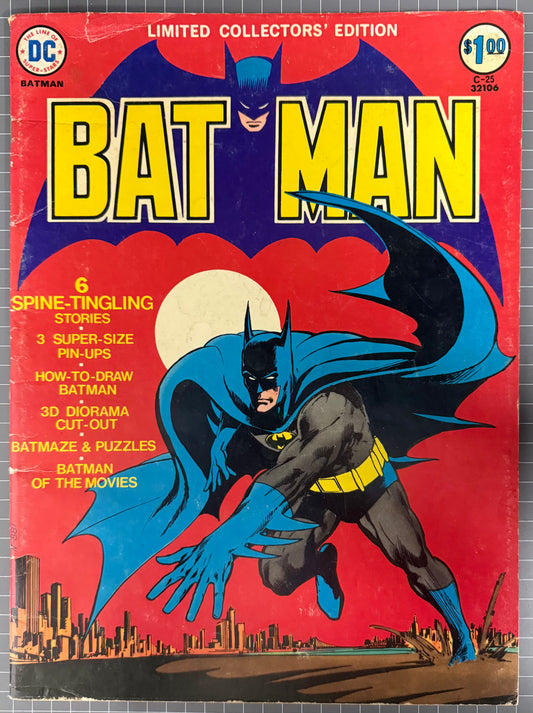 🔑 LIMITED COLLECTOR'S EDITION #C-25: BATMAN [DC] TREASURY COMIC 1974 VG-