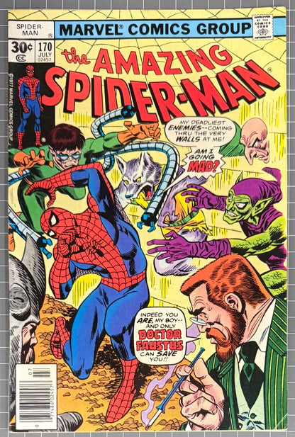 THE AMAZING SPIDER-MAN #170 [MARVEL COMICS] 1977 VF-