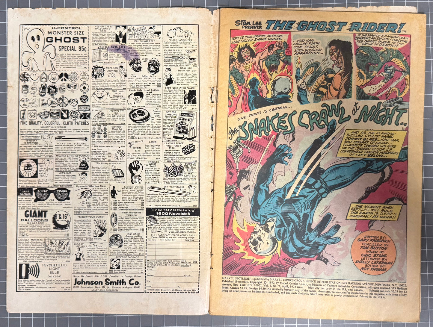 MARVEL SPOTLIGHT #9 [MARVEL COMICS] DIRECT 1973 GD-
