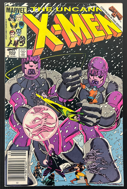 THE UNCANNY X-MEN #202 [MARVEL COMICS] 1986 FN+