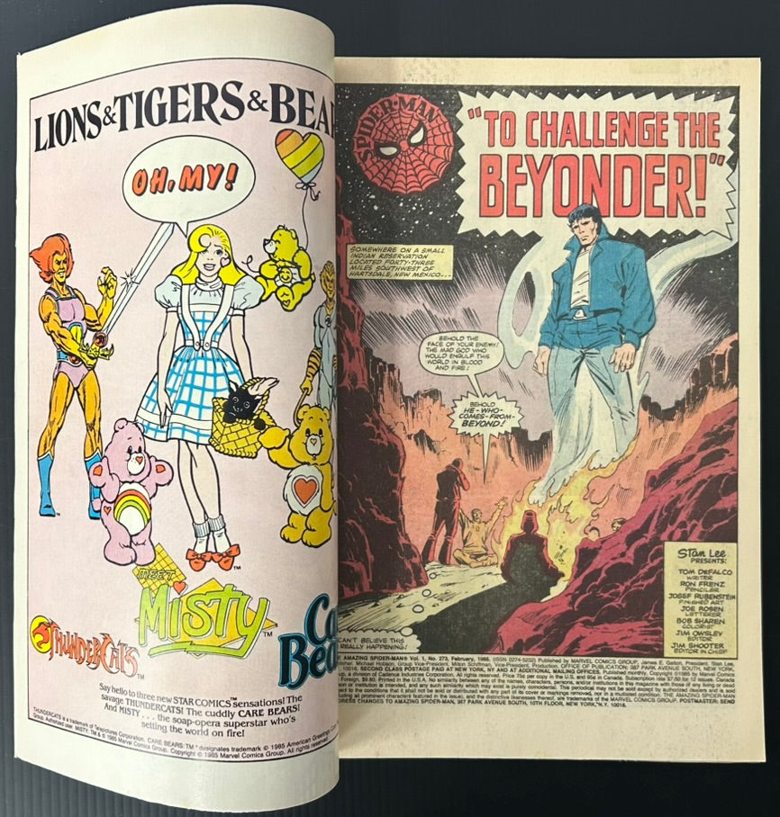 AMAZING SPIDER-MAN #273 [MARVEL COMICS] NEWSSTAND 1985 FN-
