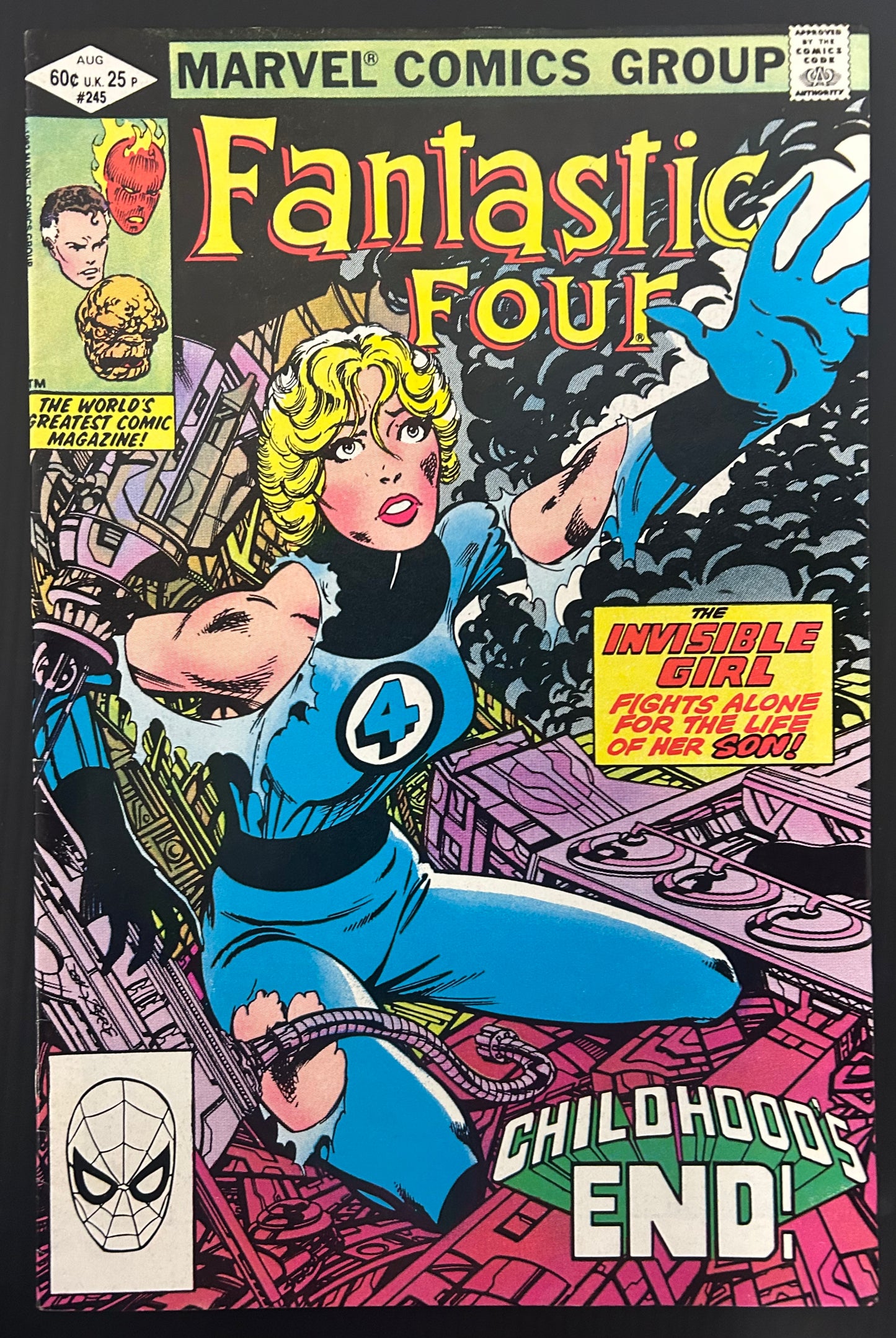 🔑 FANTASTIC FOUR #240 [MARVEL COMICS] DIRECT *LUNA MAXIMOFF DEBUT* 1982 FN/VF