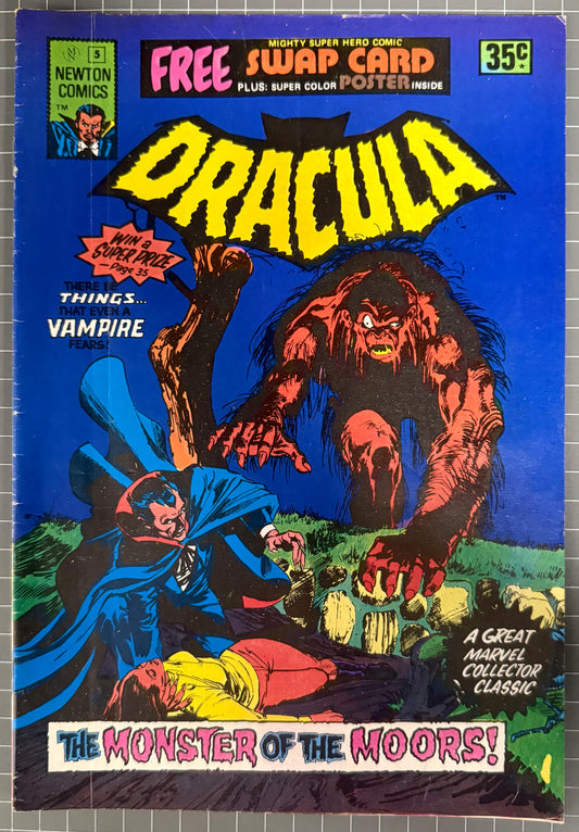 TALES OF HORROR DRACULA #5 + POSTER [NEWTON COMICS] AUSTRALIAN 1975
