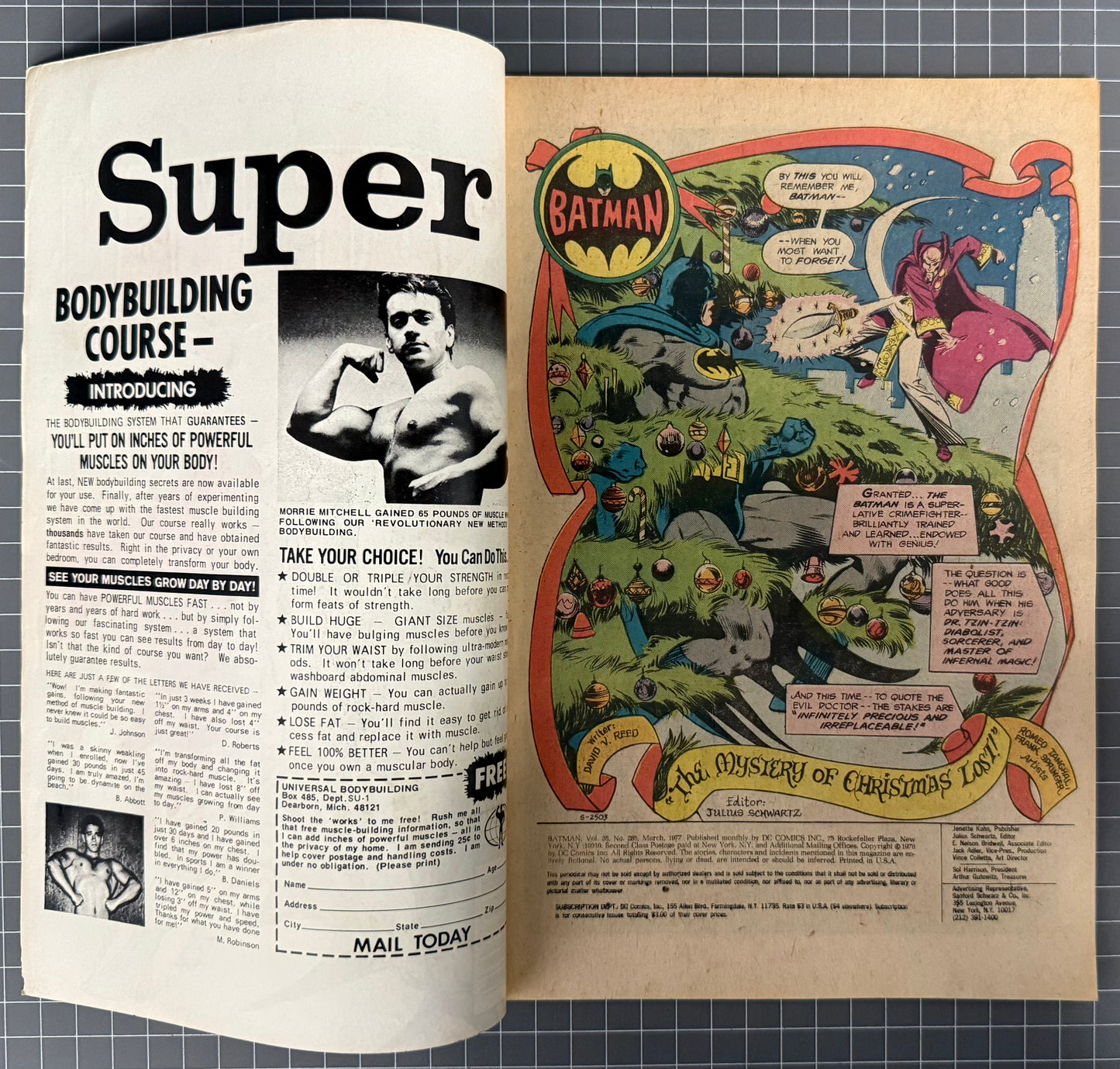 BATMAN #285 [DC COMICS] *JIM APARO COVER* 1977 FN-