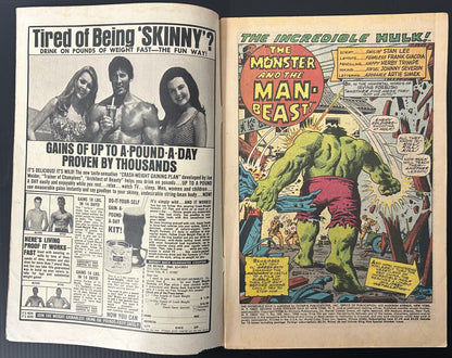 THE INCREDIBLE HULK #109 [MARVEL COMICS] DIRECT 1968 VG