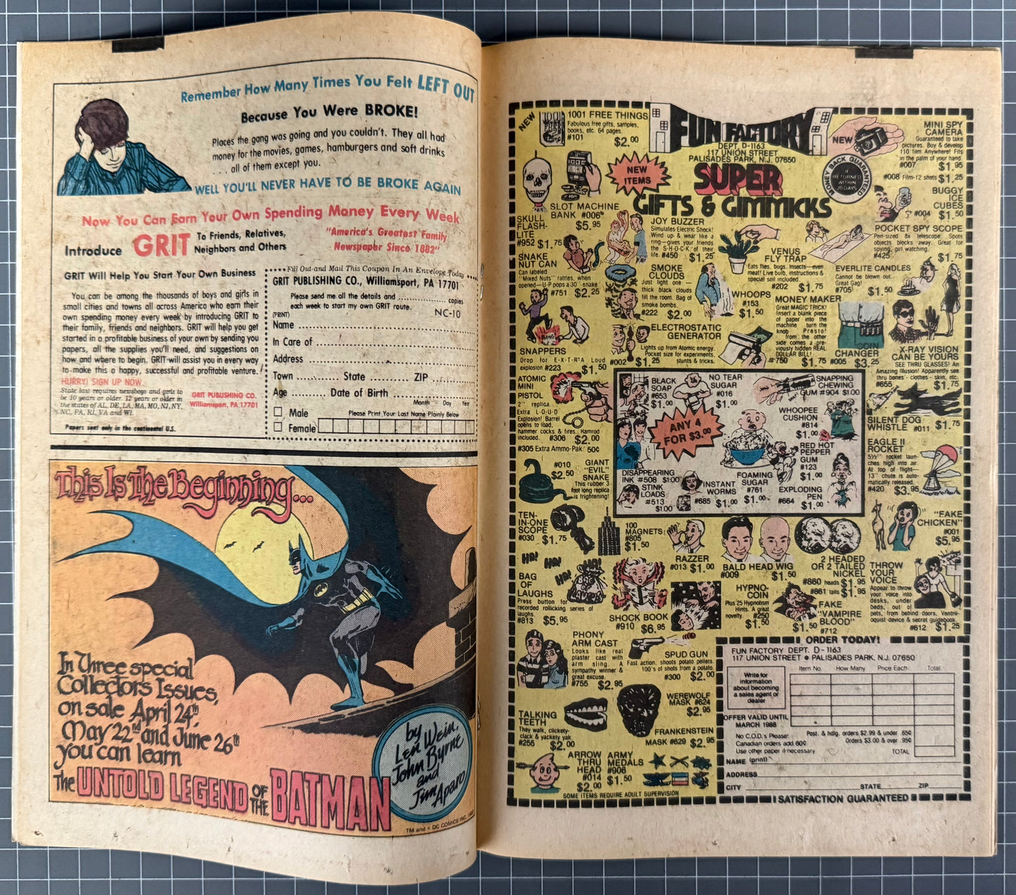 🔑 BATMAN #323 [DC COMICS] NEWSSTAND *2ND APPEARANCE TIM FOX* 1980 FN+