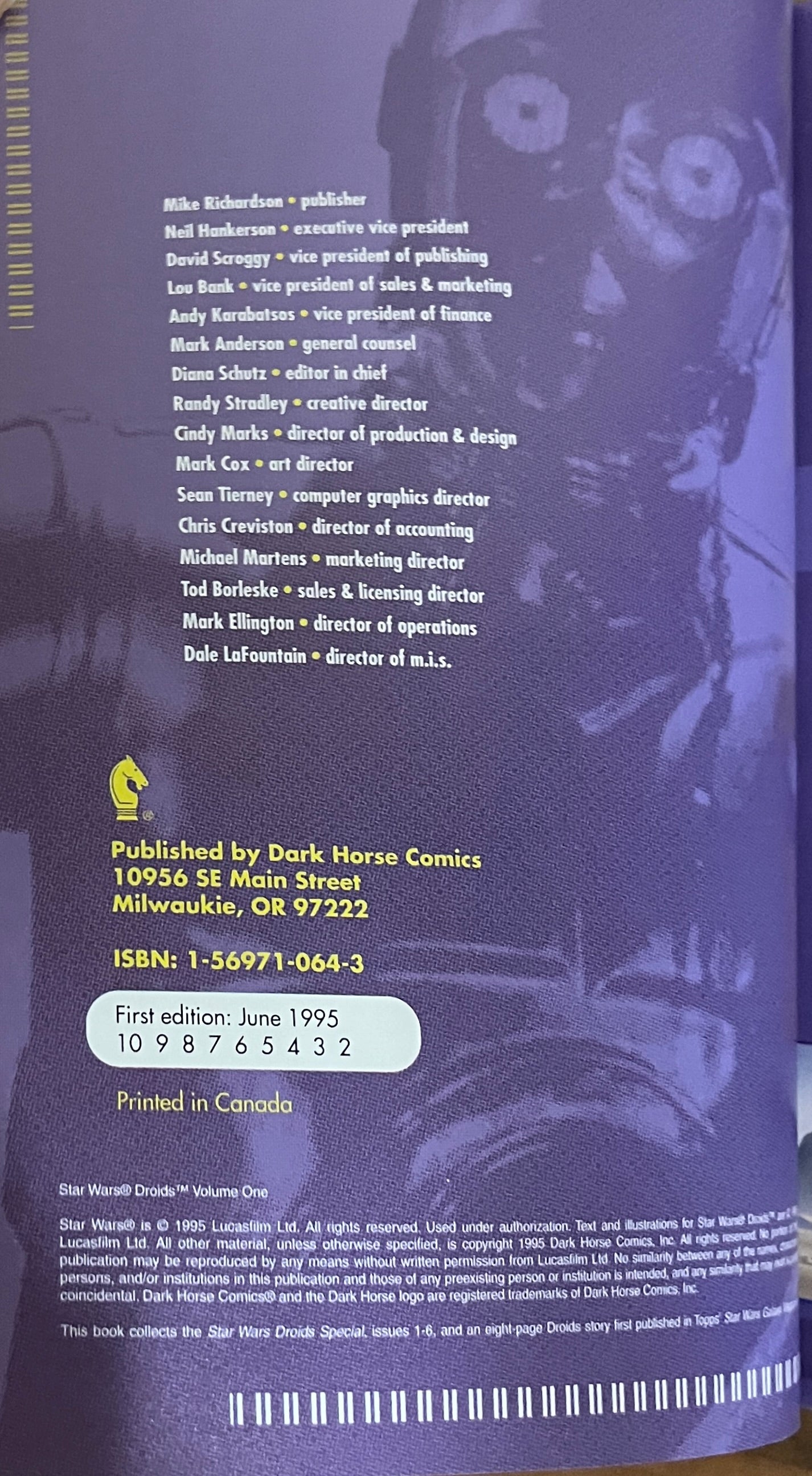 Star Wars: Droids The Kalarba Adventures Graphic TPB 1st Edition, 1995 Dark Horse