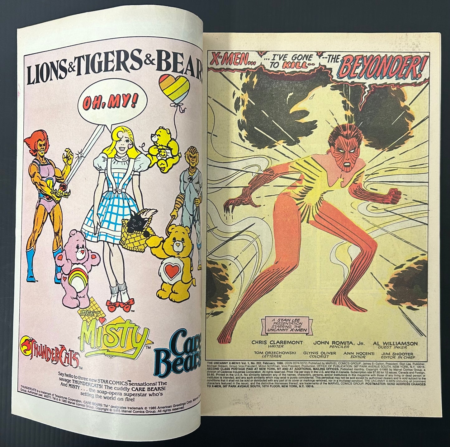 THE UNCANNY X-MEN #202 [MARVEL COMICS] 1986 FN+