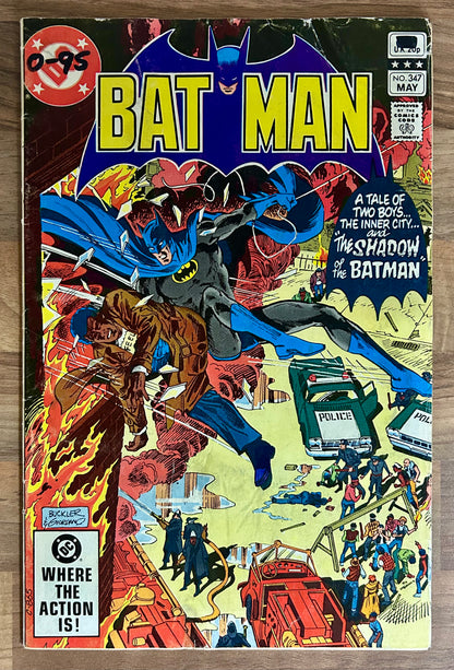 BATMAN #347 [DC COMICS] DIRECT 1982 GD+