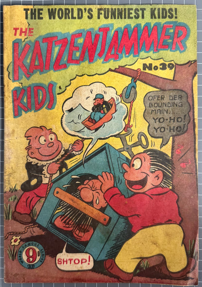 THE KATZENJAMMER KIDS #39 (ATLAS PUBLICATIONS) AUSTRALIAN PRE-DECIMAL COMIC 1954