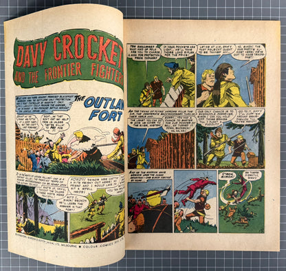 DAVY CROCKETT AND THE FRONTIER FIGHTERS #11 [COLOUR COMICS] AUSTRALIAN 1956