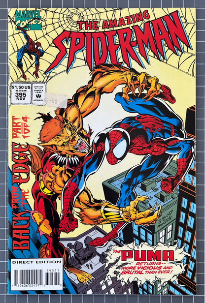 THE AMAZING SPIDER-MAN #395 [MARVEL COMICS] DIRECT 1994 FN/VF