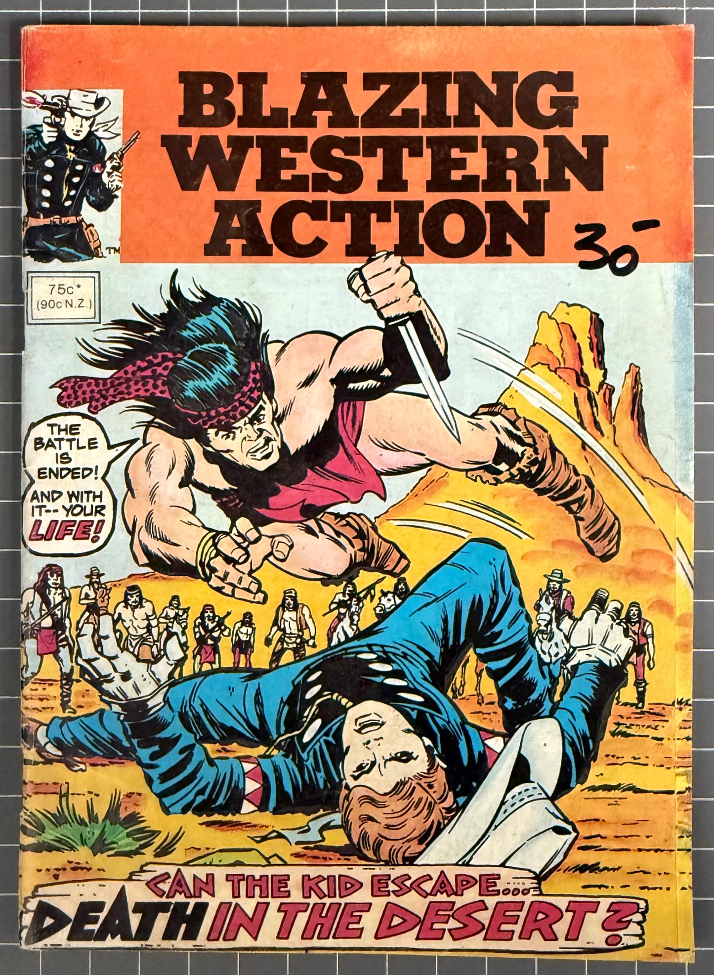 BLAZING WESTERN ACTION [YAFFA PUBLISHING] AUSTRALIAN MARVEL DIGEST COMIC 1983