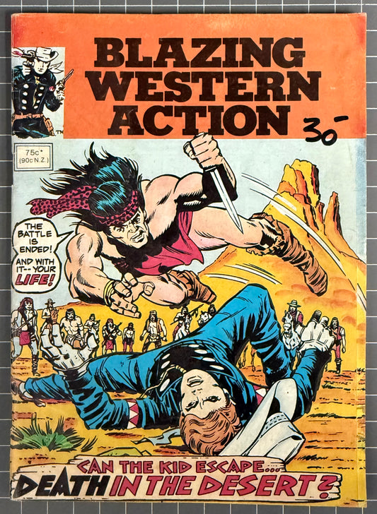 BLAZING WESTERN ACTION [YAFFA PUBLISHING] AUSTRALIAN MARVEL DIGEST COMIC 1983