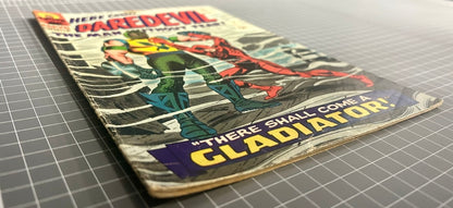 🔑  DAREDEVIL #18 [MARVEL COMICS] DIRECT *GLADIATOR DEBUT* 1966 GD/VG