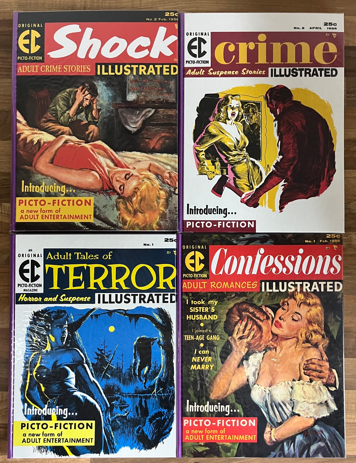 EC COMICS PICTO-FICTION SHOCK/TERROR/CRIME/CONFESSIONS ILLUSTRATED BOX SET