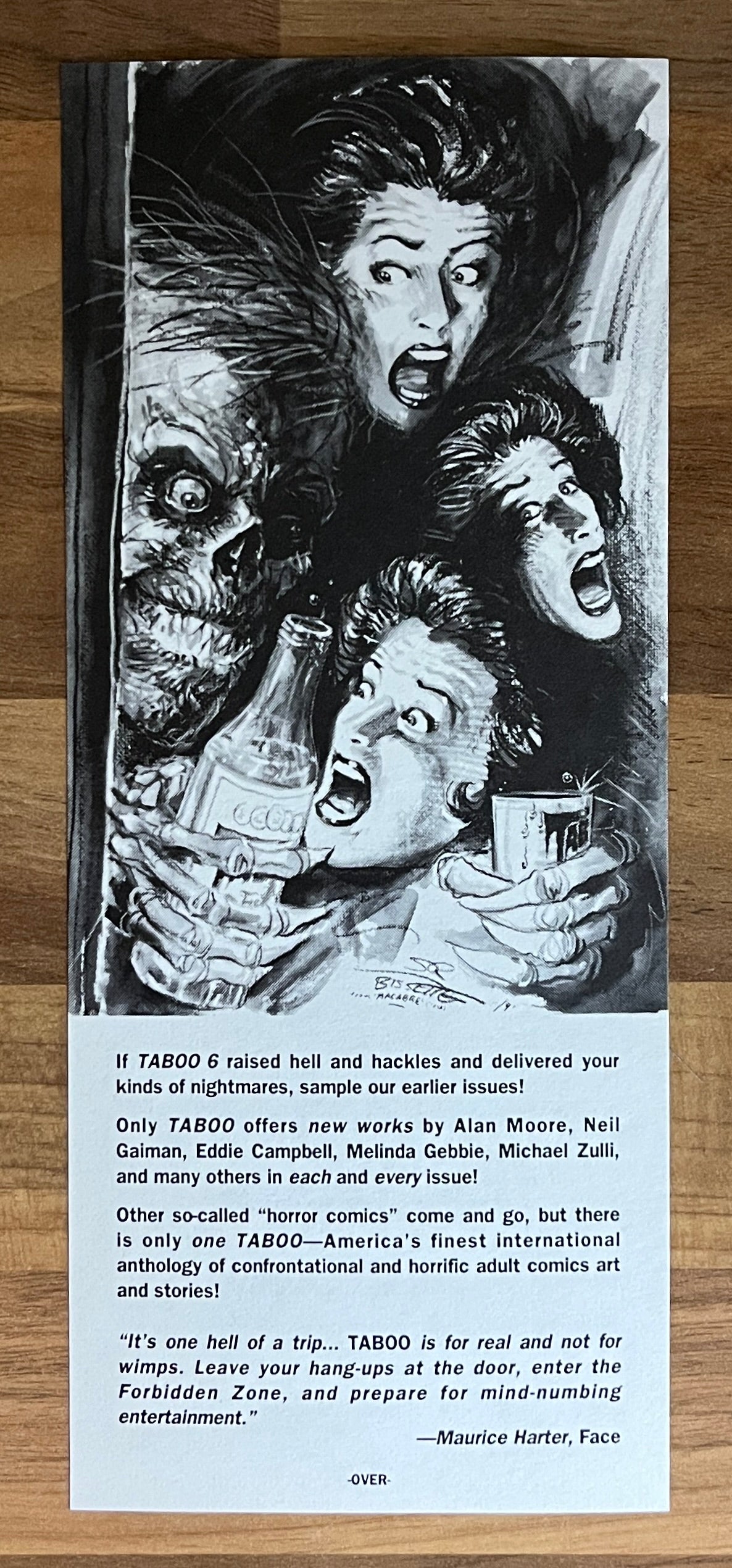 Taboo 6 - Stephen R Bissette, Spiderbaby + Original Tundra order form insert